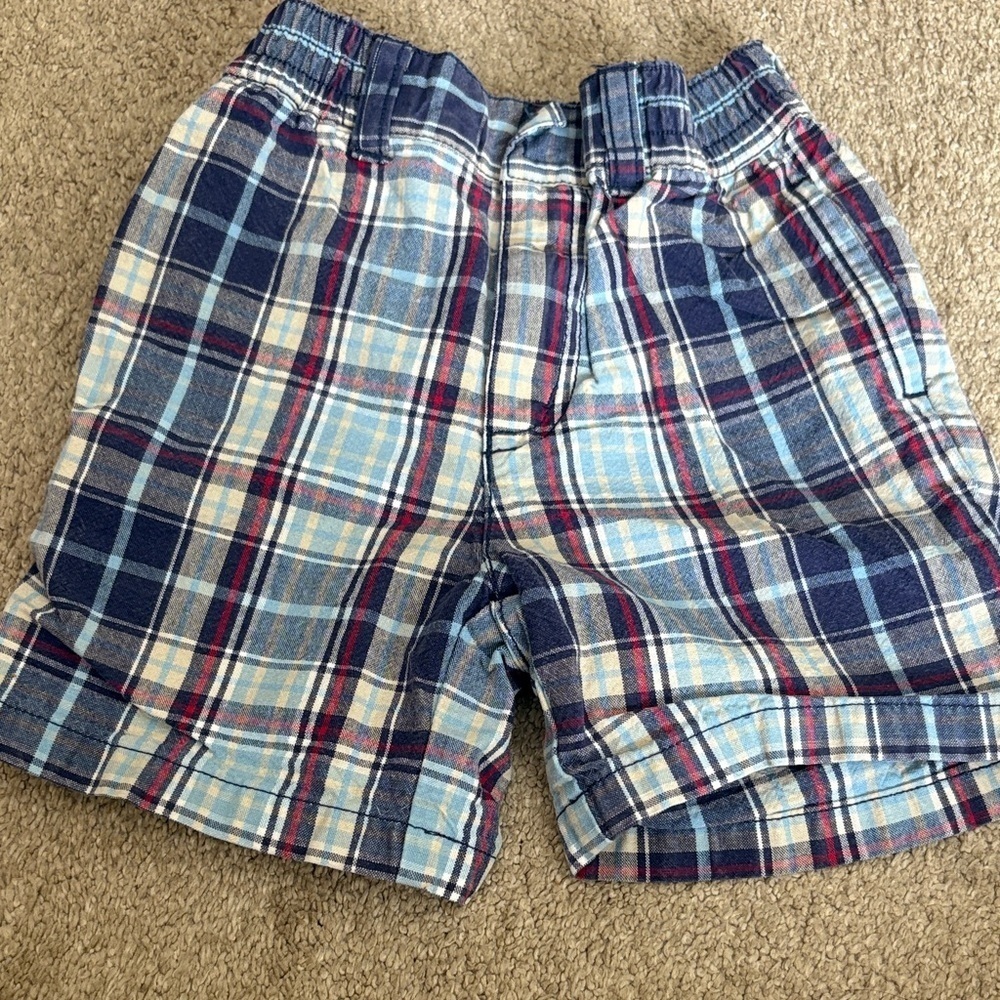 Gymboree Red and Blue Plaid Shorts